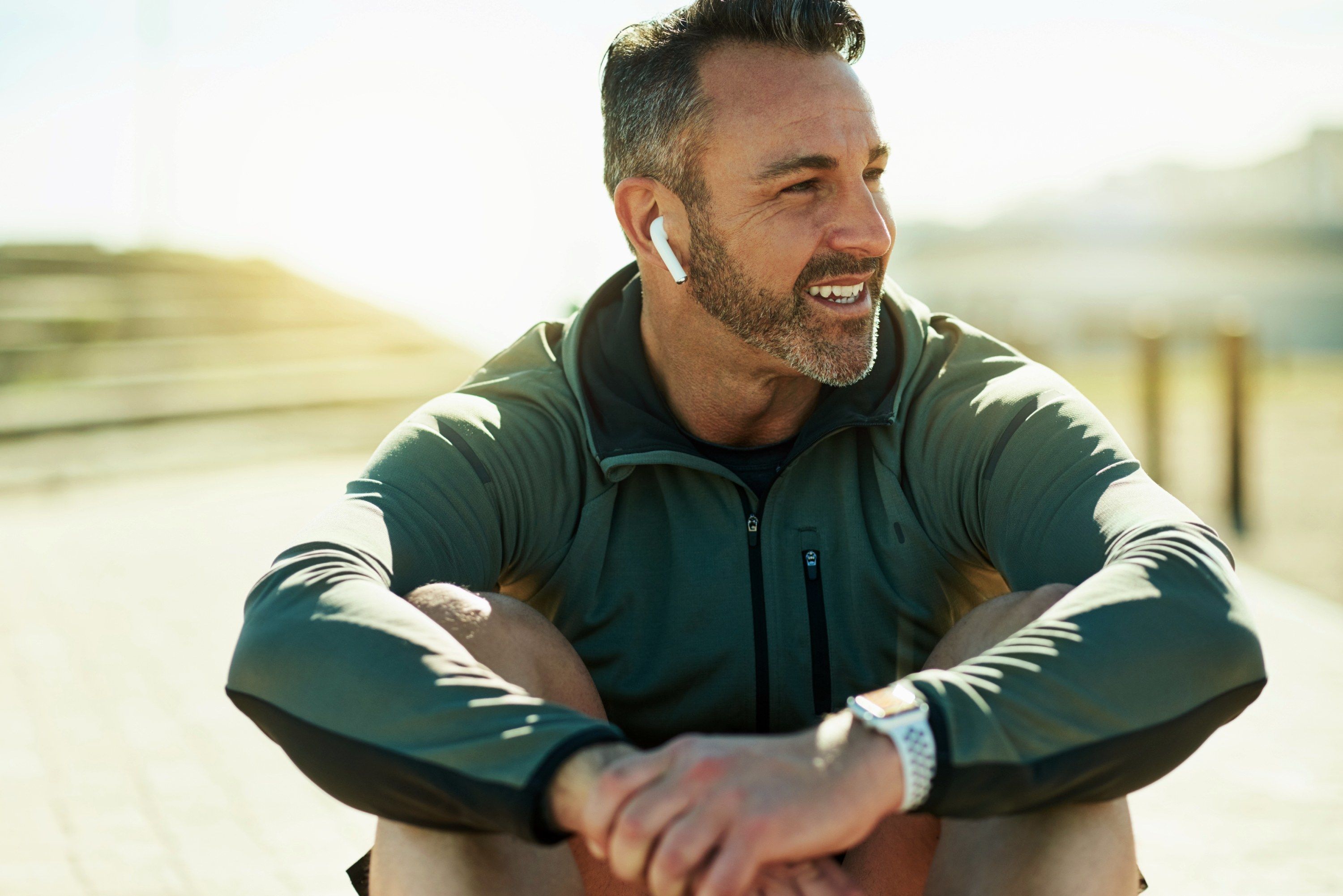 Healthy man with questions about cholesterol