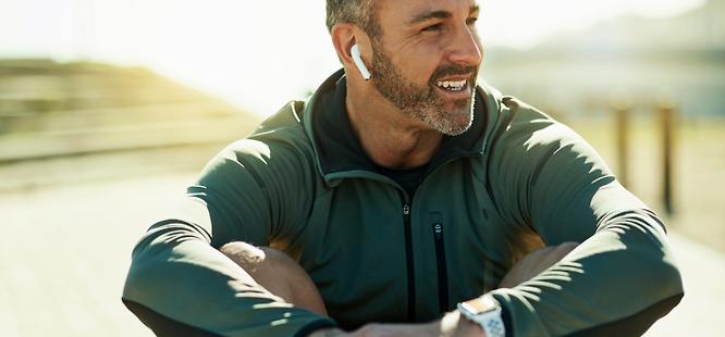 Healthy man with questions about cholesterol