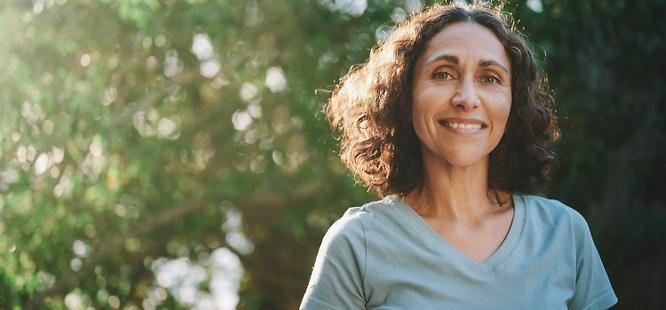 Healthy woman after screening tests