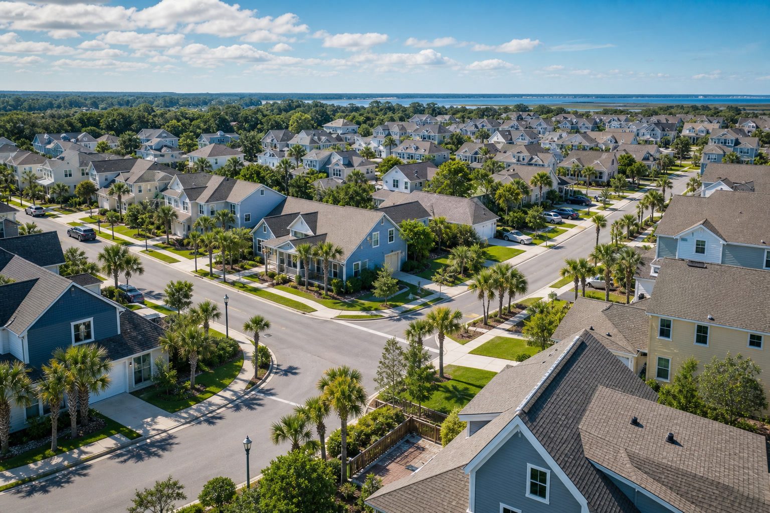 Planned residential community showing the scale of a homeowners association.