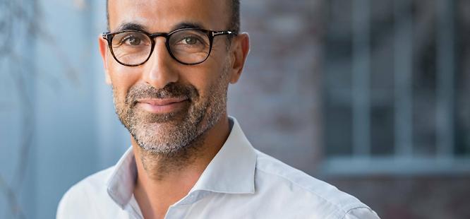 Confident customer safe from fraud