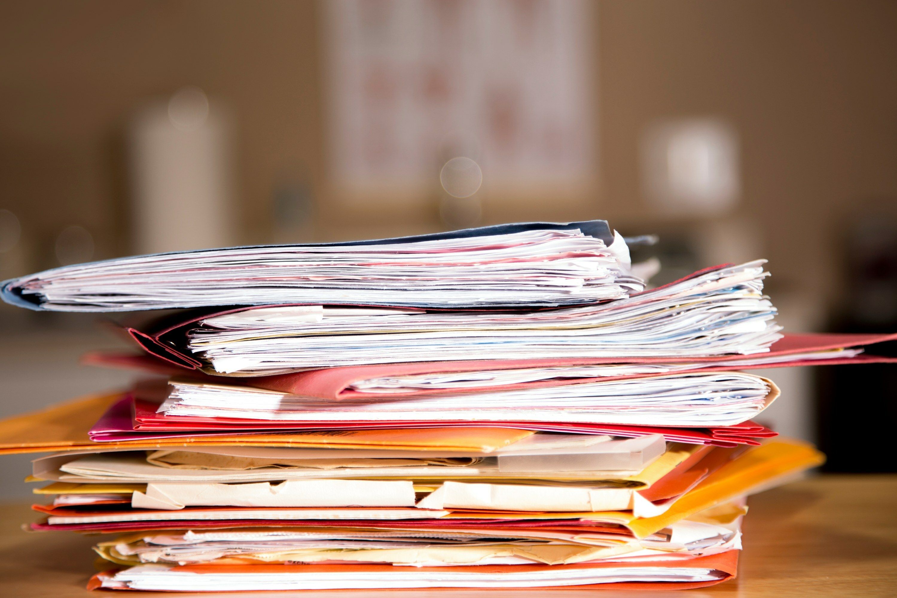 Files for real estate closing