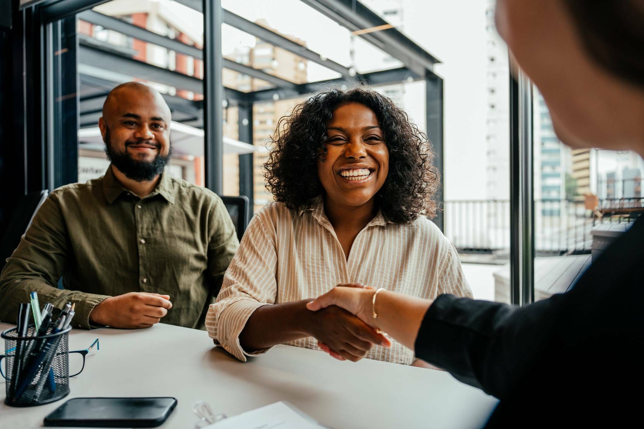 Out of town buyers closing real estate transaction