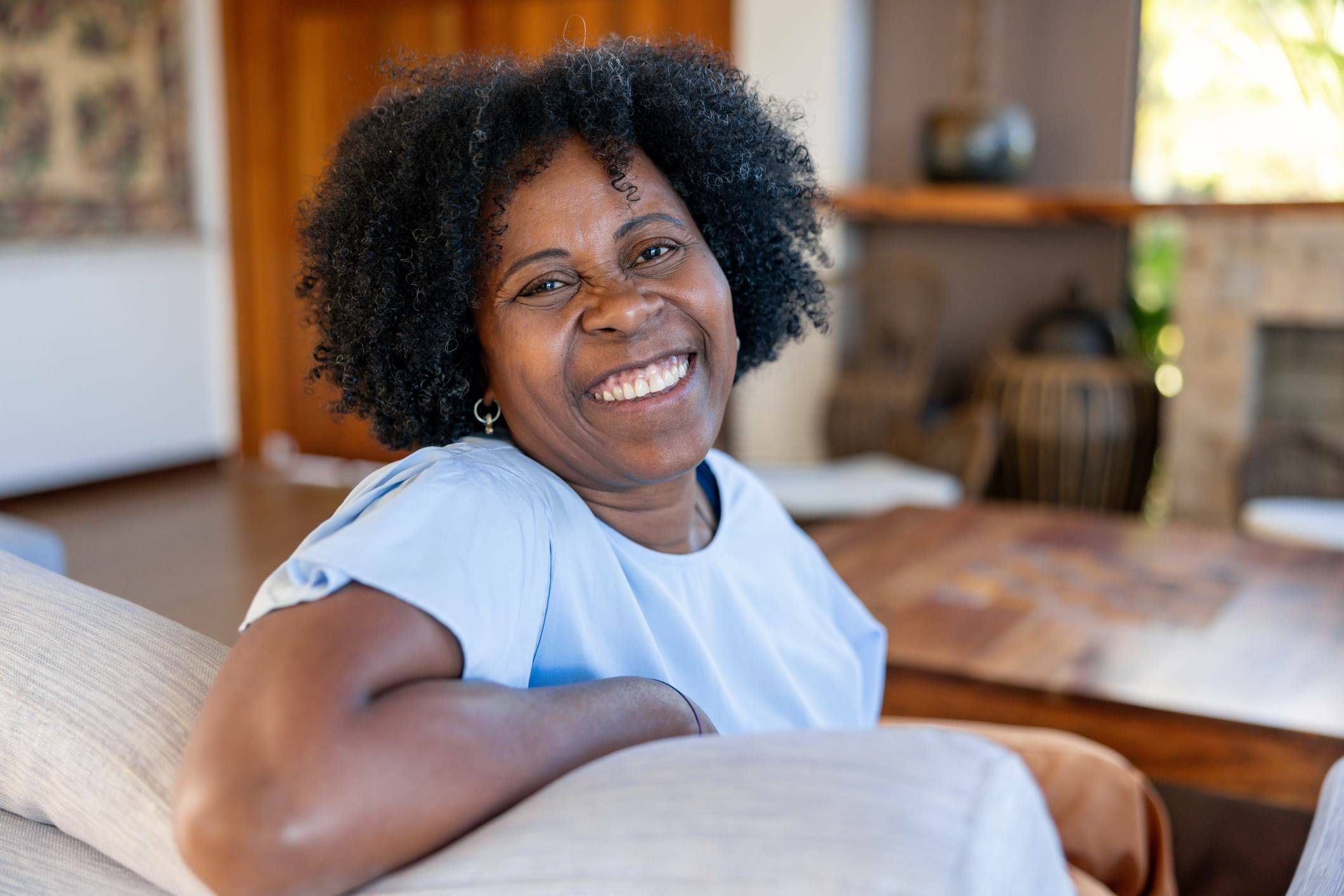 Smiling client after low stress closing