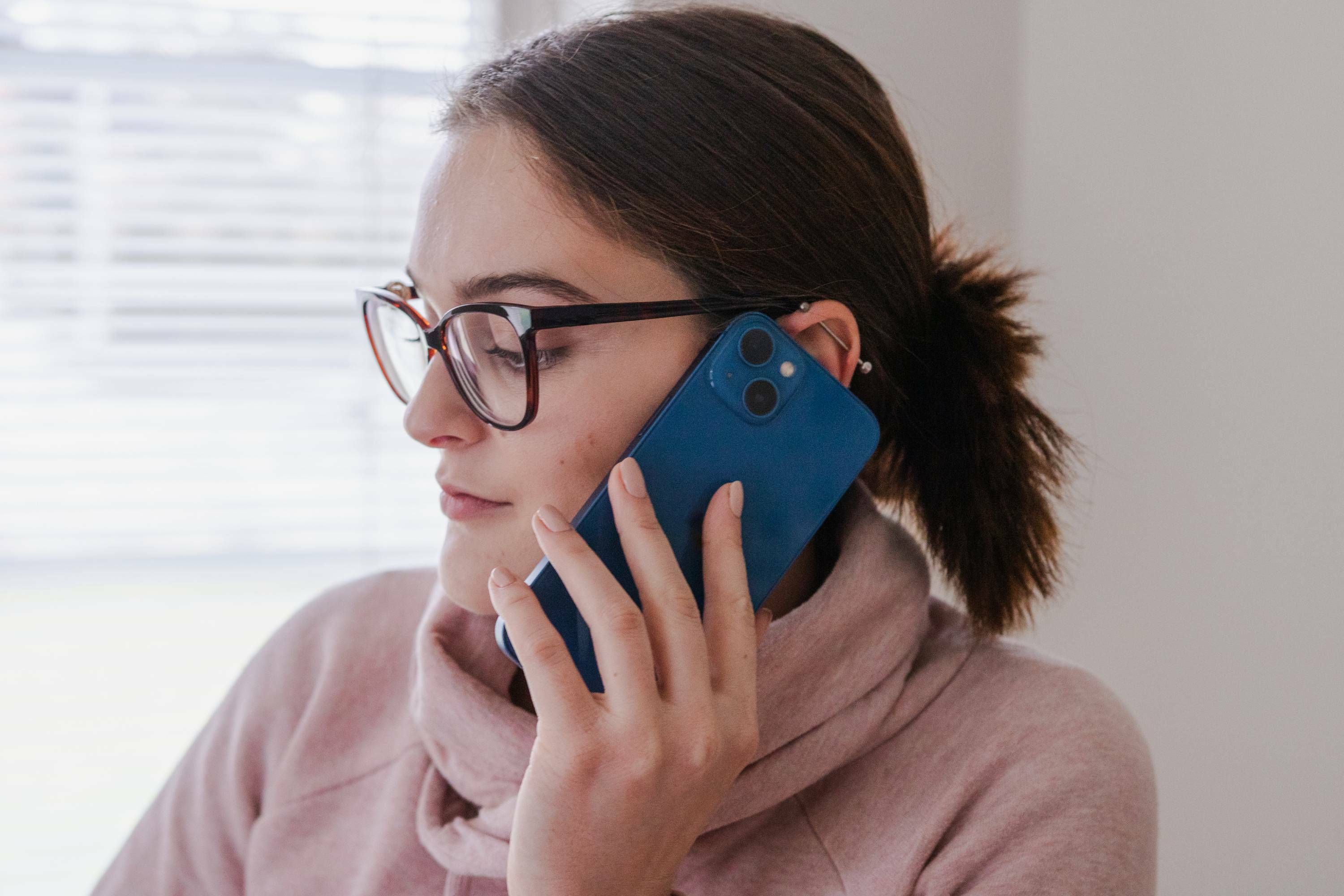 Woman calling to make a title insurance claim